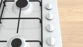 Bosch PBP6C2K80O Beyaz Ankastre Ocak thumbnail 2