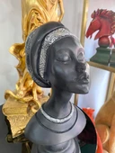 Dekoratif Afrikalı kadın Kaideli  Biblo thumbnail 6