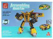 Ausini Assembling Master 3 in 1 273 Parça Sarı Dönüşen Robot thumbnail 4