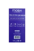 MOBİX Mobix Usb-c To Type-c ^3a Data Ve Şarj Kablosu- Beyaz thumbnail 2