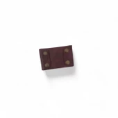 Origami Deri Kartlık Bordo thumbnail 2