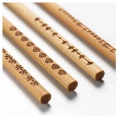 SUMUHOME TREBENT CHOPSTICK YEMEK ÇUBUĞU BAMBU 4 ÇİFT thumbnail 2