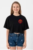Inspector Gadget Mad Siyah Kadın Crop Tshirt thumbnail 1
