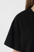 Inspector Gadget Mad Siyah Kadın Crop Tshirt thumbnail 4