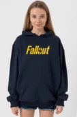 Fallout Lettern Lacivert Kadın 3ip Kapşonlu thumbnail 1
