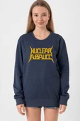 Nuclear Assault Lettern İndigo Kadın 2ip Sweatshirt thumbnail 1