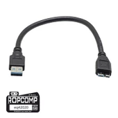 Ropcomp USB Micro-B Superspeed Data Kablosu USB 3.0 thumbnail 1