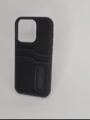 İPHONE 14 PRO DERİ GÖRÜNÜM SİYAH KILIF thumbnail 2
