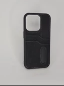 İPHONE 14 PRO DERİ GÖRÜNÜM SİYAH KILIF thumbnail 3