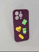 İPHONE 14 PRO CAPPY SİLİKON ŞEKİLLİ MOR KILIF thumbnail 2