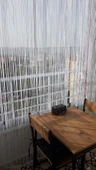 İP MODEL KREM RENK İP PERDE 300*270 cm - 2 mm şerit thumbnail 7