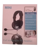 MİNİ PC KULAKLIK OK-2010 bilgisayar full sıze stereo pc headset thumbnail 1