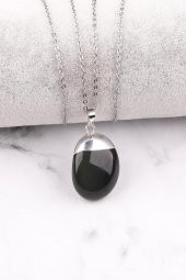 Rainbow Obsidyen Doğal Taş Kolye thumbnail 1