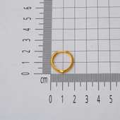 Ajda 14 Ayar Halka Altın Küpe 2 cm. Çaplı thumbnail 4
