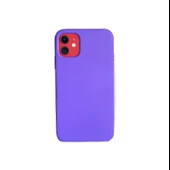 iPhone 11 ile Uyumlu Cappy Silikon Kılıf Mor thumbnail 3