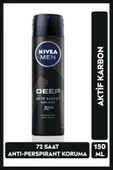 Nivea Men Deep Dimension Erkek Sprey Deodorant 150 ML thumbnail 1