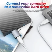 4570 Usb Type C To Micro B Usb Çevirici Dönüştürücü Adaptör thumbnail 6