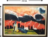 YAĞLI BOYA (EL YAPIMI )  TABLO  112X86 cm thumbnail 1