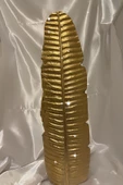 Yaprak Vazo Gold Vazo 57cm thumbnail 1