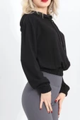 Kısa Kapşonlu Sweat Siyah - 1791.1095. thumbnail 3