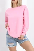 Bisiklet Yaka Sweat Pembe - 3042.275. thumbnail 3