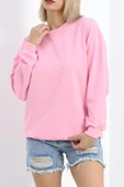 Bisiklet Yaka Sweat Pembe - 3042.275. thumbnail 1