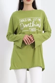 Baskılı Oversize Suprem Tunik Açıkyeşil - 20217.1567. thumbnail 1