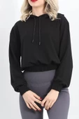 Kısa Kapşonlu Sweat Siyah - 1791.1095. thumbnail 5