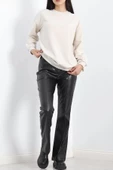 Bisiklet Yaka Sweat Taş - 3042.275. thumbnail 2