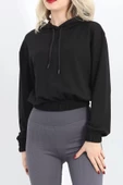 Kısa Kapşonlu Sweat Siyah - 1791.1095. thumbnail 1