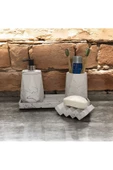 Şık Tasarımlı Beton Banyo Seti - 4 Parça thumbnail 4