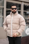 ERKEK DİK YAKA KIŞLIK FLOK MONT thumbnail 7