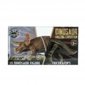 Sert Plastik Dinozor Figürü Triceratops thumbnail 2