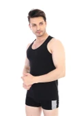 Çift Kaplan 917 Elastanlı Erkek Atlet Siyah thumbnail 2