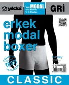 Yıldız 41 Gri Modal Likralı Boxer thumbnail 2