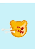 Bear Çatal Kaşıklı Mama Tabağı - Bebe Mama Seti Sarı thumbnail 1