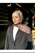 İdol Saten İpek Şal - 04434 thumbnail 8
