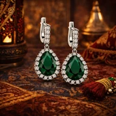 Gümüş Hürrem Sultan Bayan Küpe  SL2879 thumbnail 5