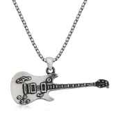 ​Gümüş Elektro Gitar Erkek Kolye SL2924 thumbnail 1