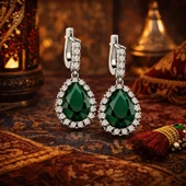 Gümüş Hürrem Sultan Bayan Küpe  SL2879 thumbnail 7
