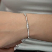 Gümüş Su Yolu Bayan Bileklik  SL3497 thumbnail 8