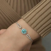 Gümüş Aquamarine Bayan Bileklik SL3829 thumbnail 5