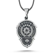 Gümüş Polis Armalı Kolye SL5249 thumbnail 3