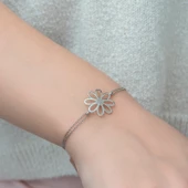 Gümüş Çiçek Bayan Bileklik T5126 SL8681 thumbnail 3