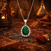 Gümüş Hürrem Sultan Bayan Kolye SL1563 thumbnail 5