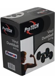 Protech 5 Kg Vinyl Siyah Çiftli Dambıl thumbnail 1