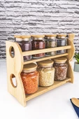 Bambum  Bench - 8 Parça 2 Katlı Standlı Baharatlık Seti thumbnail 1
