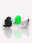 Among Us Ghost Oyuncak tek parça gövde, kaliteli baskı 6 cm thumbnail 1