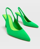 Stradivarius Yeşil Platform Topuklu Ayakkabı thumbnail 1
