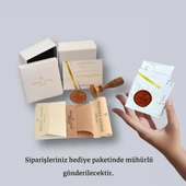 Deniz Mavisi Damla Model Kanatlı Kadın Kolye Küpe Seti thumbnail 5